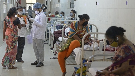 On 19 May, 42 cases of Mucormycosis (black fungus) were reported at the All India Institute of Medical Sciences (AIIMS) in Rishikesh. In picture - Patients who recovered from Covid-19 and infected with Black Fungus at a hospital. (AFP | Representational image)