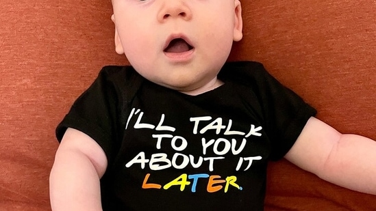 He shared that the limited edition collection, including T-shirts, sweatshirts, and even items for babies and pets, will only be available for three weeks. (Represent.com) He shared that the limited edition collection, including T-shirts, sweatshirts, and even items for babies and pets, will only be available for three weeks. (Represent.com)