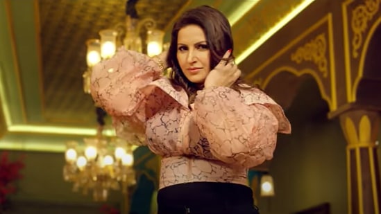 Sonali Phogat in the music video of Afeem.