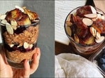 Breakfast recipe: Chocolate Chia Overnight Oats Parfait with Blueberry Compote