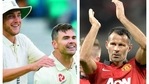 Stuart Broad with James Anderson (left) and Ryan Giggs (right). File(AP/File) Stuart Broad with James Anderson (left) and Ryan Giggs (right). File(AP/File)