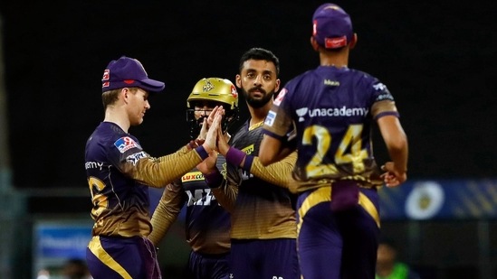 Varun Chakravarthy in action. (IPL) Varun Chakravarthy in action. (IPL)