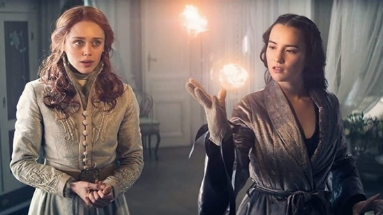 Daisy Head (left) and Jessie Mei Li in Shadow and Bone (2021) Daisy Head (left) and Jessie Mei Li in Shadow and Bone (2021)