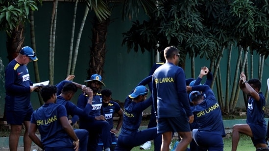 Sri Lanka players training ahead of 1st ODI against Bangladesh (SLC / Twitter)