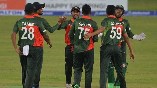 Bangladesh players in action against Sri Lanka. (Twitter/ICC) Bangladesh players in action against Sri Lanka. (Twitter/ICC)