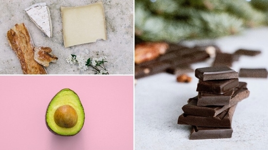 Fats: Healthy fats like monounsaturated and polyunsaturated fats reduce risks of heart disease as well as lowers blood pressure. It also helps reduce the blood levels of fats. Foods rich in these sources are avocados, nuts, cheese, whole eggs, dark chocolate, fatty fish, full-fat yoghurt, chia seeds etc.(Unsplash)