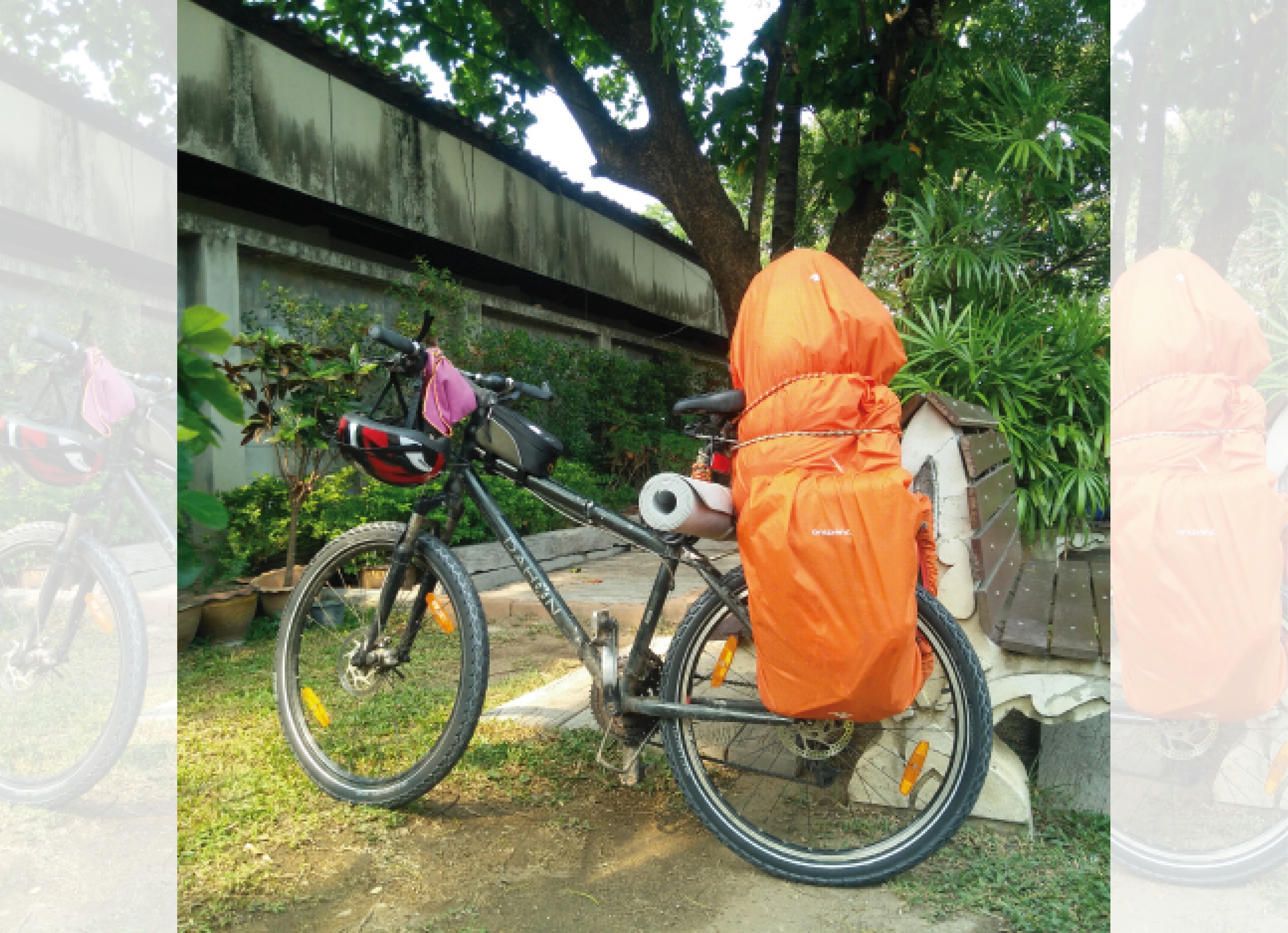 Sreenath began exploring from Auroville and went to Ladakh, Kolkata and even Bangkok on his cycle (above) Sreenath began exploring from Auroville and went to Ladakh, Kolkata and even Bangkok on his cycle (above)