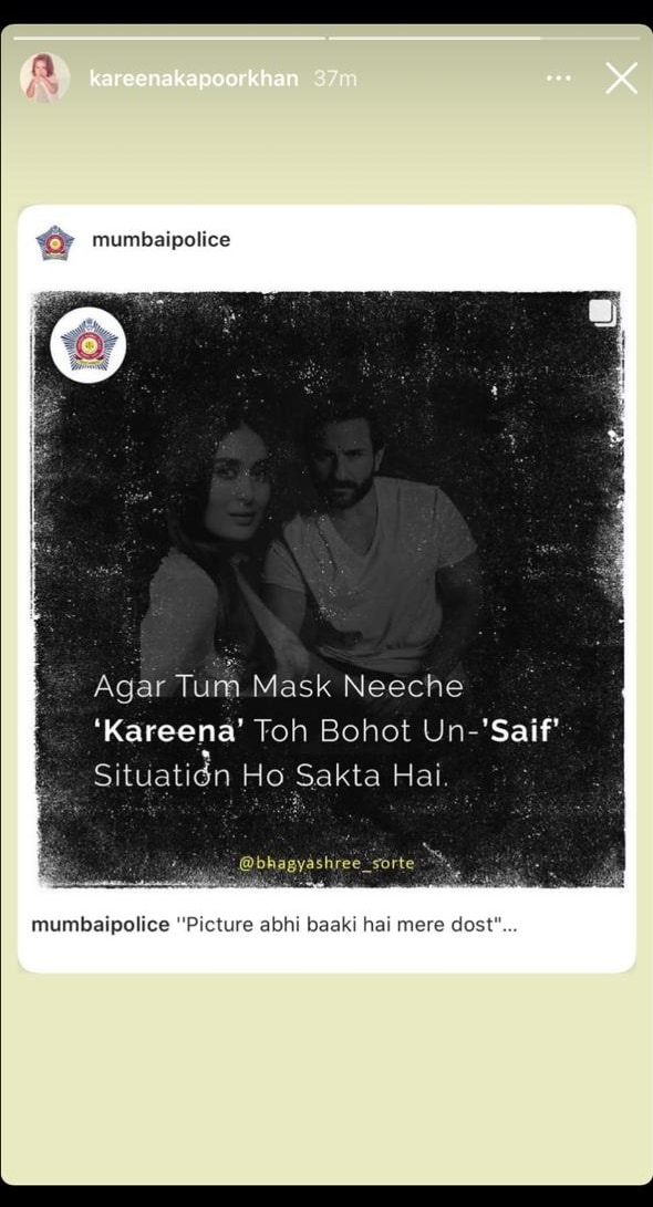Kareena Kapoor Khan on Instagram Stories Kareena Kapoor Khan on Instagram Stories