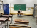 An English teacher takes online class from school, in New Delhi, Thursday, July 23, 2020.(File photo/ PTI) An English teacher takes online class from school, in New Delhi, Thursday, July 23, 2020.(File photo/ PTI)