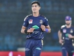 File Photo of Naseem Shah in action for Quetta Gladiators in PSL.(Twitter) File Photo of Naseem Shah in action for Quetta Gladiators in PSL.(Twitter)