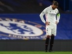 Real Madrid's Spanish defender Sergio Ramos reacts. Real Madrid's Spanish defender Sergio Ramos reacts.
