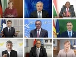 “We have to have institutions that are up to the task, that meet our ambitions,” French President Emmanuel Macron said by video during the mostly virtual meeting. “We have to have institutions that are up to the task, that meet our ambitions,” French President Emmanuel Macron said by video during the mostly virtual meeting.