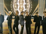 BTS members perform Butter at Billboard Music Awards 2021. 