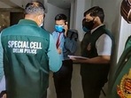 A team of Delhi Police's Special Cell visits the Twitter India's Lado Sarai office in connection with the probe into the alleged ''Covid toolkit'' matter, in New Delhi, Monday, May 24, 2021.