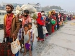 Bangladesh is keen to see the Rohingya go back to Myanmar from the huge camps (AP Photo, File)(AP) Bangladesh is keen to see the Rohingya go back to Myanmar from the huge camps (AP Photo, File)(AP)