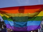Members of LGBTQI community gather to celebrate decriminalisation of consensual gay sex, in Mumbai in 2018.