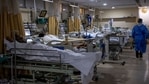 Patients suffering from the coronavirus disease (Covid-19) are seen inside the ICU ward at Holy Family Hospital in New Delhi, India, April 29, 2021. (Reuters)