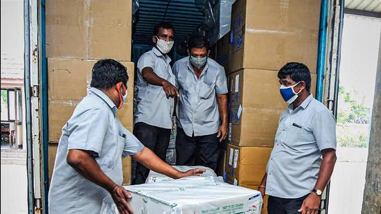 Kerala has received only about 5 lakh of the 1 crore Covid-19 doses that the state has ordered from the two manufacturers of Covishield and Covaxin. (PTI) Kerala has received only about 5 lakh of the 1 crore Covid-19 doses that the state has ordered from the two manufacturers of Covishield and Covaxin. (PTI)