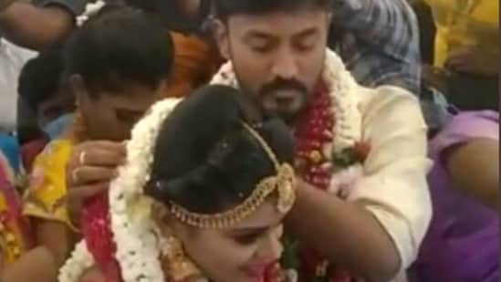 Couple getting married on board a chartered SpiceJet flight (ANI)