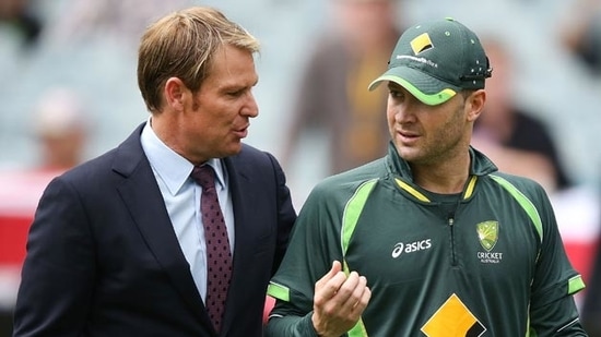 Shane Warne and Michael Clarke.(Getty Images)