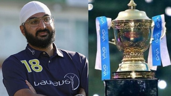 File Photo of Monty Panesar (left) and IPL trophy.(HT Collage)