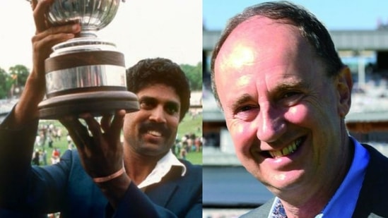 File Photos of Kapil Dev (left) and Jonathan Agnew (right).(HT Collage)