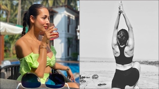 Shoulders stiff from desk job? Try Yoga’s Virabhadrasana I like Malaika Arora(Instagram/malaikaaroraofficial)