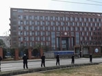 This photo taken on February 3, 2021 shows the Wuhan Institute of Virology in China's central Hubei province.