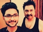 Jaan Kumar Sanu poses with his father, Kumar Sanu. Jaan Kumar Sanu poses with his father, Kumar Sanu.