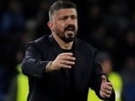 Napoli coach Gennaro Gattuso.(REUTERS) Napoli coach Gennaro Gattuso.(REUTERS)