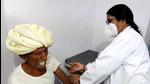 A health worker inoculates a senior citizen with Covid-19 coronavirus vaccine at a Government Hospital at a Rajasthan village. (File photo) A health worker inoculates a senior citizen with Covid-19 coronavirus vaccine at a Government Hospital at a Rajasthan village. (File photo)
