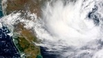 This satellite image provided by NASA shows Cyclone Yaas approaching India's eastern coast on Monday.(AP Photo) This satellite image provided by NASA shows Cyclone Yaas approaching India's eastern coast on Monday.(AP Photo)