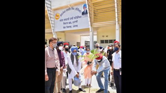Punjab sports minister Rana Gurmit Singh Sodhi during a ceremony at the hockey stadium in Mohali on Tuesday. (HT Photo) Punjab sports minister Rana Gurmit Singh Sodhi during a ceremony at the hockey stadium in Mohali on Tuesday. (HT Photo)