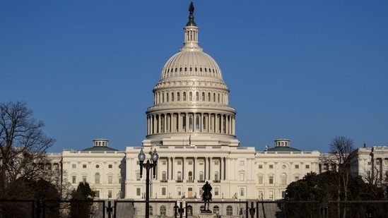 The troops were mobilized after hundreds of supporters of then-president Donald Trump stormed the Capitol, halting the joint session of Congress to confirm Trump's rival Joe Biden as winner of the presidential election.(AFP)