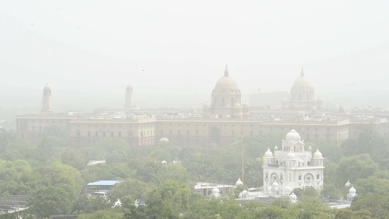 The last time Delhi saw more rain in May was in 2008 when it recorded 165mm of rain in the entire month.(HT Photo)