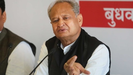 Rajasthan chief minister Ashok Gehlot.(HT Photo ) Rajasthan chief minister Ashok Gehlot.(HT Photo )