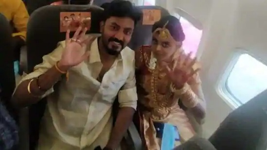 Reports have suggested that the couple did this to avoid restrictions currently in place on weddings in light of the second wave of the Covid-19 pandemic(ANI) Reports have suggested that the couple did this to avoid restrictions currently in place on weddings in light of the second wave of the Covid-19 pandemic(ANI)