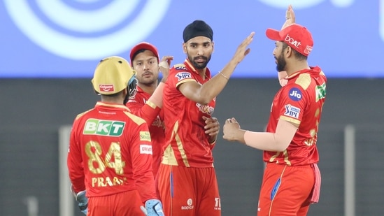 Punjab Kings players during IPL 2021 (PTI) Punjab Kings players during IPL 2021 (PTI)