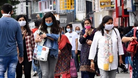 The present Covid-19 positivity rate stands at 4.75 per cent, and there are 5,284 active cases in the district, an official said. (Deepak Sansta/HT file photo)