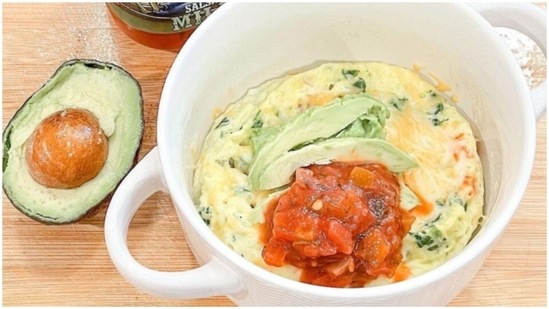 Omelette: Make your breakfast time exciting with this 1 minute omelette recipe. Add 2 eggs in a mug, 1 tablespoon milk, 1/2 cup freshly chopped veggies, 2 tablespoons grated cheese, salt and pepper for seasoning, stir it and let it cook in the microwave for 1 to 2 minutes.(Instagram/sweetvintagevirginia)