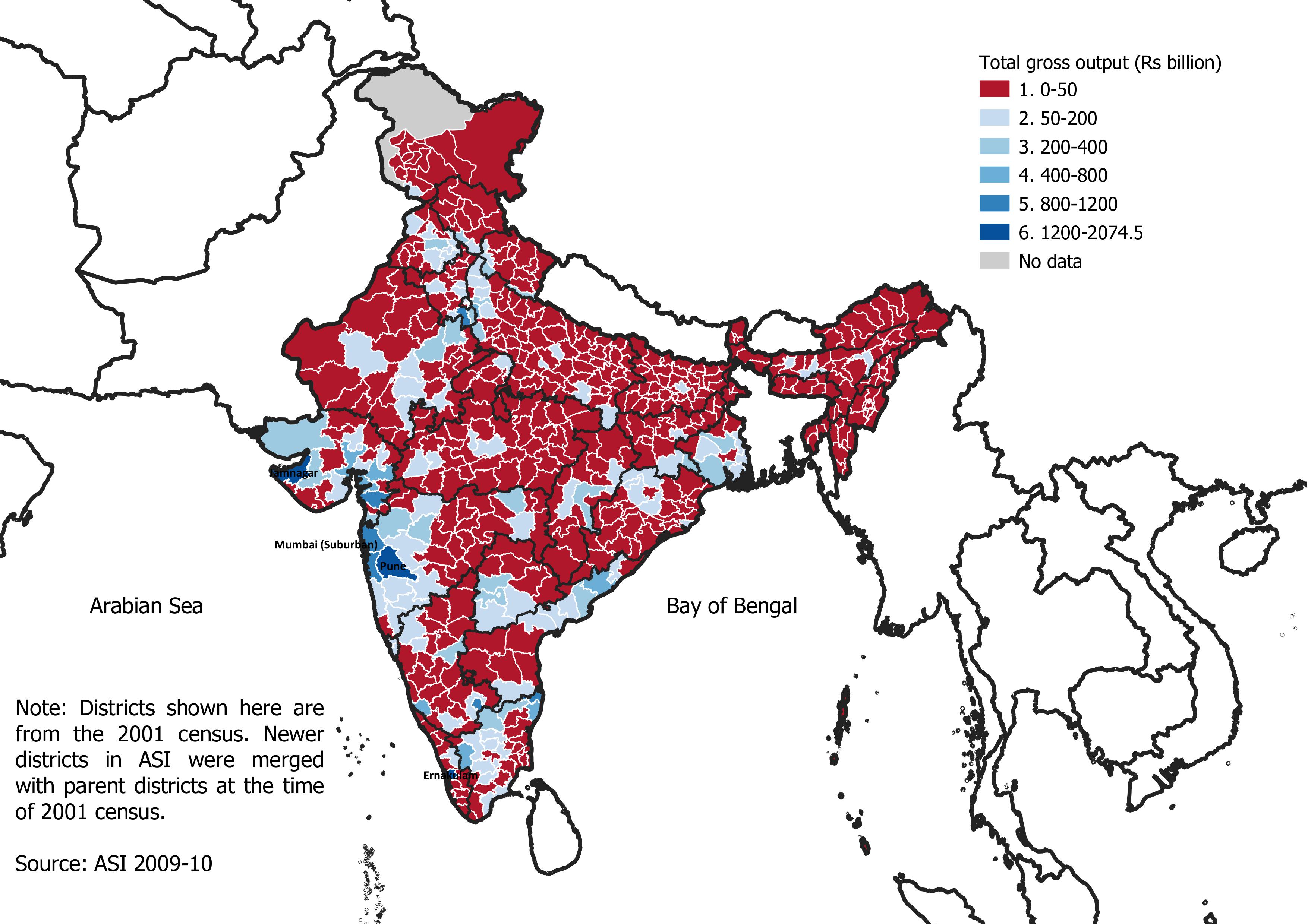One could argue that cyclonic disruptions need not affect the entire state on India’s coastline. HT has analysed district-wise data from the Annual Survey of Industry to factor in this point. One could argue that cyclonic disruptions need not affect the entire state on India’s coastline. HT has analysed district-wise data from the Annual Survey of Industry to factor in this point.
