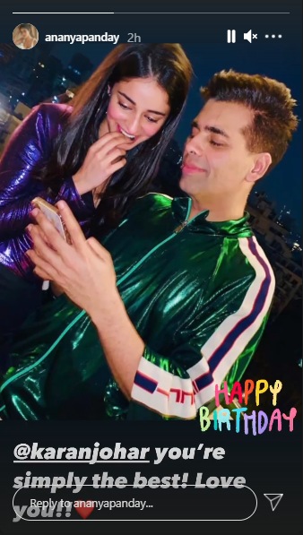 Ananya Panday made her Bollywood debut with Karan's Student of The Year 2.