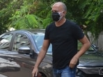 Former journalist Tarun Tejpal (R) arrives for the verdict hearing of the sexual assault case in which he is accused of raping a female journalist in the lift of a five-star hotel in Goa in November 2013, at the district court of Mapusa in Goa on May 21, 2021. Former journalist Tarun Tejpal (R) arrives for the verdict hearing of the sexual assault case in which he is accused of raping a female journalist in the lift of a five-star hotel in Goa in November 2013, at the district court of Mapusa in Goa on May 21, 2021.