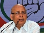 Congress leader Abhishek Singhvi claimed that the curbs intended to be placed by the new IT rules were against India's culture of discourse and of dissent.. (HT File Photo) Congress leader Abhishek Singhvi claimed that the curbs intended to be placed by the new IT rules were against India's culture of discourse and of dissent.. (HT File Photo)