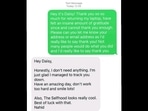 A screenshot of the conversation between Nahid and Daisy A screenshot of the conversation between Nahid and Daisy