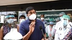 Chiranjeevi has been leading from the front in Covid 19 relief. Chiranjeevi has been leading from the front in Covid 19 relief.