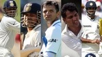 From Left: Virender Sehwag, Sachin Tendulkar, Rahul Dravid, Mohammad Azharuddin and VVS Laxman. (Getty Images) From Left: Virender Sehwag, Sachin Tendulkar, Rahul Dravid, Mohammad Azharuddin and VVS Laxman. (Getty Images)