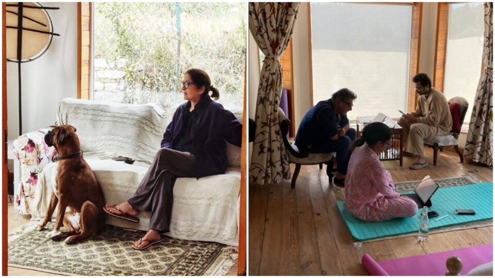 Neena Gupta shows how husband Vivek, daughter Masaba and her boyfriend spent their WFH morning