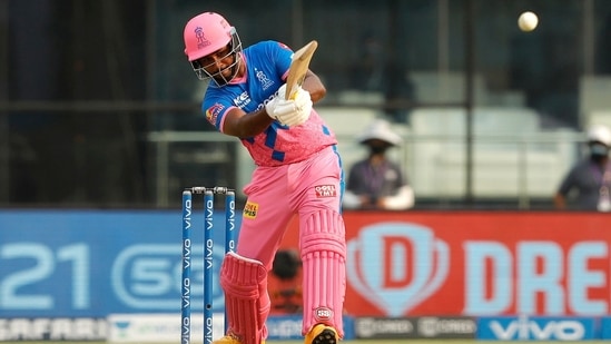 Sanju Samson plays a shot during the match between the Mumbai Indians and the Rajasthan Royals at the Arun Jaitley Stadium (IPL Twitter) Sanju Samson plays a shot during the match between the Mumbai Indians and the Rajasthan Royals at the Arun Jaitley Stadium (IPL Twitter)