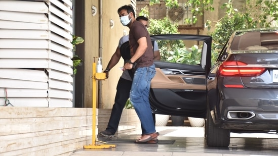 Ajay Devgn spotted by the paparazzi.